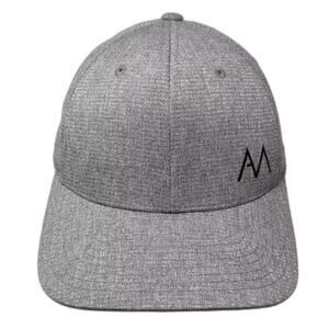 CapAmerica Snapback Hat Gray OS Amherst Madison Flexfit 110 Embroidered Logo
